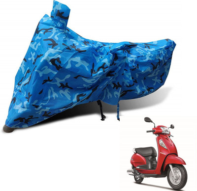 MOCKHE Waterproof Two Wheeler Cover for Suzuki(Access SE, Blue)