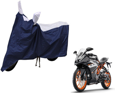 MOCKHE Waterproof Two Wheeler Cover for KTM(RC 390, Silver)