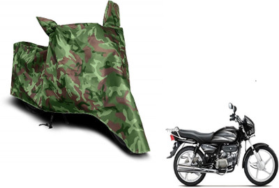 MOCKHE Waterproof Two Wheeler Cover for Hero(Splendor Plus, Green)