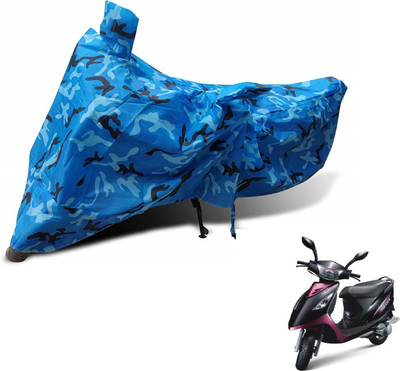 MOCKHE Waterproof Two Wheeler Cover for TVS(Scooty Streak, Blue)