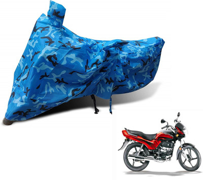 MOCKHE Waterproof Two Wheeler Cover for Hero(Passion Plus, Blue)