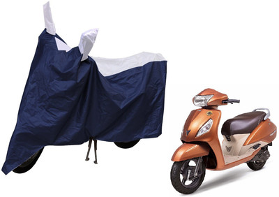 MOCKHE Waterproof Two Wheeler Cover for TVS(Jupiter, Silver)