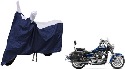 MOCKHE Waterproof Two Wheeler Cover for Triumph(Thunderbird, Silver, Blue)