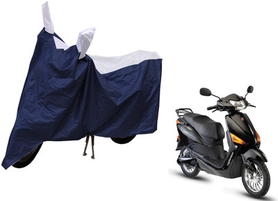 MOCKHE Waterproof Two Wheeler Cover for Hero(Electric Optima, Silver)