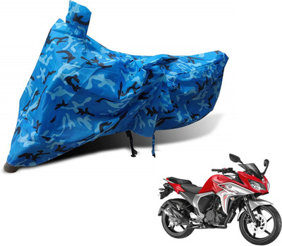 MOCKHE Waterproof Two Wheeler Cover for Yamaha(Fazer, Blue)