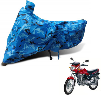 MOCKHE Waterproof Two Wheeler Cover for Hero(Ambition, Blue)