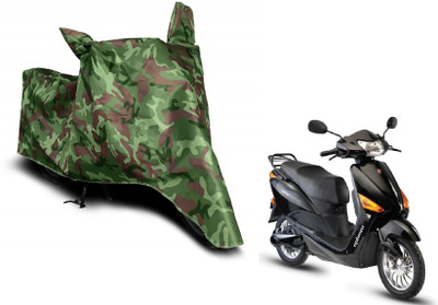 MOCKHE Waterproof Two Wheeler Cover for Hero(Electric Optima, Green)