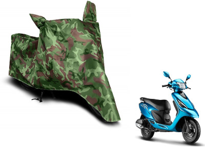 MOCKHE Waterproof Two Wheeler Cover for TVS(Zest, Green)