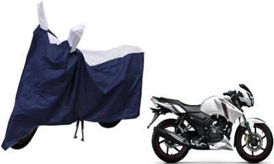 MOCKHE Waterproof Two Wheeler Cover for TVS(Apache RTR 160, Silver)