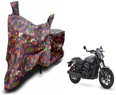 MOCKHE Waterproof Two Wheeler Cover for Harley Davidson(Street Rod, Brown)