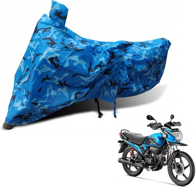 MOCKHE Waterproof Two Wheeler Cover for Hero(Passion Pro, Blue)