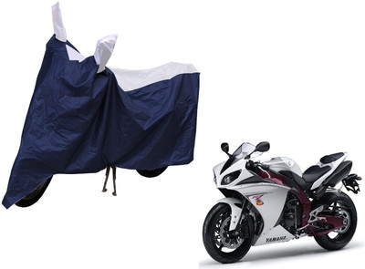 MOCKHE Waterproof Two Wheeler Cover for Yamaha(R15, Silver)