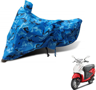 MOCKHE Waterproof Two Wheeler Cover for Hero(Pleasure, Blue)