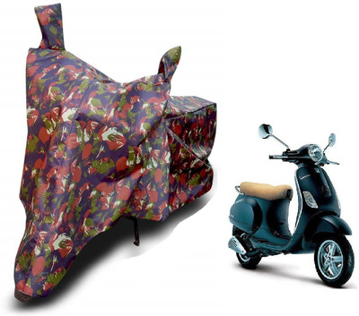 MOCKHE Waterproof Two Wheeler Cover for Vespa(Piaggio Vespa, Brown)