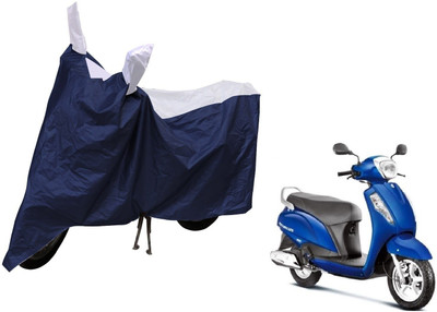 MOCKHE Waterproof Two Wheeler Cover for Suzuki(Access 125, Silver)