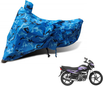 MOCKHE Waterproof Two Wheeler Cover for Hero(Super Splendor, Blue)