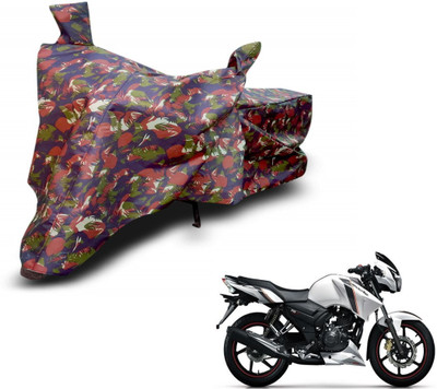 MOCKHE Waterproof Two Wheeler Cover for TVS(Apache RTR 160, Brown)