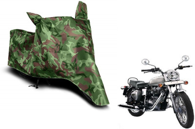 MOCKHE Waterproof Two Wheeler Cover for Royal Enfield(Bullet Electra Twinspark, Green)