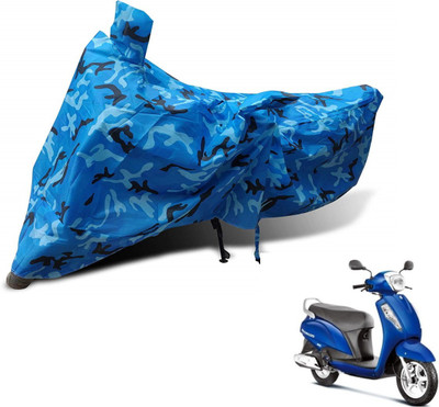 MOCKHE Waterproof Two Wheeler Cover for Suzuki(Access 125, Blue)