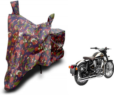 MOCKHE Waterproof Two Wheeler Cover for Royal Enfield(Classic Chrome, Brown)
