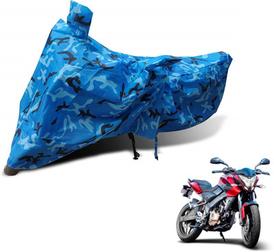 MOCKHE Waterproof Two Wheeler Cover for Bajaj(Pulsar 200 NS DTS-i, Blue)