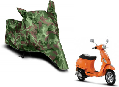 MOCKHE Waterproof Two Wheeler Cover for Vespa(Vespa SXL, Green)