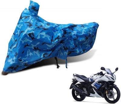 MOCKHE Waterproof Two Wheeler Cover for Yamaha(YZF R15 S, Blue)