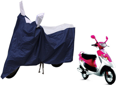 MOCKHE Waterproof Two Wheeler Cover for TVS(Scooty Pep+, Silver)