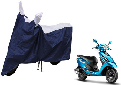 MOCKHE Waterproof Two Wheeler Cover for TVS(Zest, Silver)