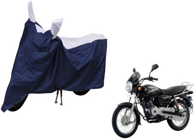 MOCKHE Waterproof Two Wheeler Cover for Bajaj(Boxer, Silver, Blue)