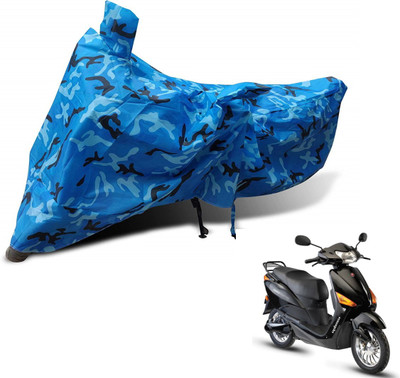 MOCKHE Waterproof Two Wheeler Cover for Hero(Electric Optima, Blue)