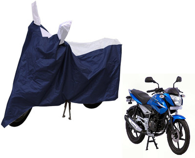 MOCKHE Waterproof Two Wheeler Cover for Bajaj(XCD 125cc, Blue, White)