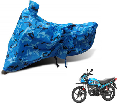 MOCKHE Waterproof Two Wheeler Cover for Hero(Passion Pro TR, Blue)