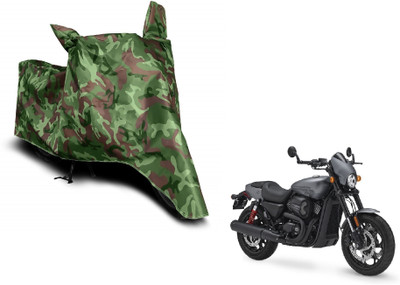 MOCKHE Waterproof Two Wheeler Cover for Harley Davidson(Street Rod, Green)