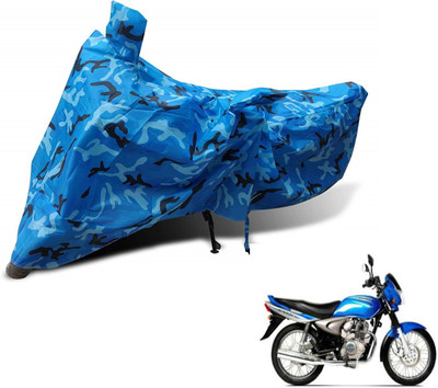 MOCKHE Waterproof Two Wheeler Cover for Bajaj(Wind 125, Blue)