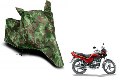 MOCKHE Waterproof Two Wheeler Cover for Hero(Passion Plus, Green)