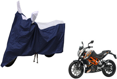 MOCKHE Waterproof Two Wheeler Cover for KTM(Duke 390, Silver)