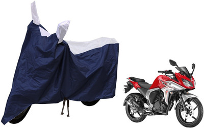 MOCKHE Waterproof Two Wheeler Cover for Yamaha(Fazer, Silver)