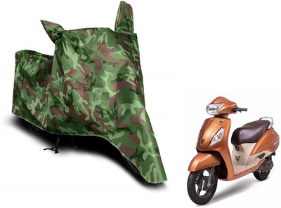 MOCKHE Waterproof Two Wheeler Cover for TVS(Jupiter, Green)