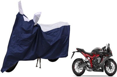 MOCKHE Waterproof Two Wheeler Cover for Honda(CBR 650F, Silver)