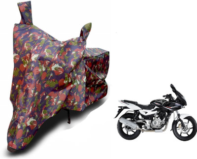 MOCKHE Waterproof Two Wheeler Cover for Bajaj(Pulsar 220 DTS-i, Brown)