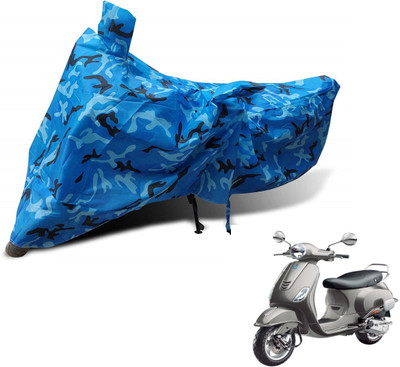 MOCKHE Waterproof Two Wheeler Cover for Vespa(Vespa VXL 125, Blue)