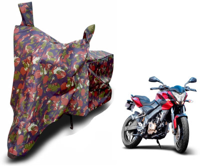 MOCKHE Waterproof Two Wheeler Cover for Bajaj(Pulsar 200 NS DTS-i, Brown)