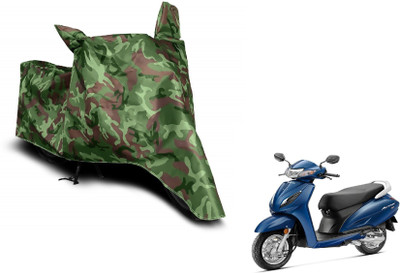 MOCKHE Waterproof Two Wheeler Cover for Honda(Activa 6G, Green)