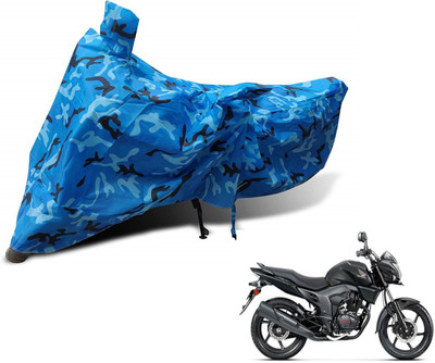 MOCKHE Waterproof Two Wheeler Cover for Honda(CB Trigger, Blue)
