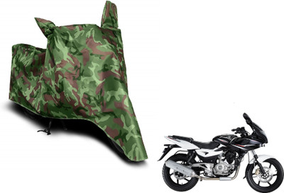 MOCKHE Waterproof Two Wheeler Cover for Bajaj(Pulsar 220 DTS-i, Green)