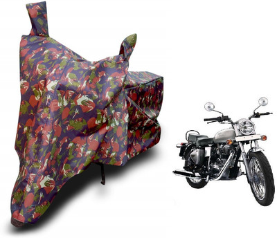 MOCKHE Waterproof Two Wheeler Cover for Royal Enfield(Bullet Electra Twinspark, Brown)