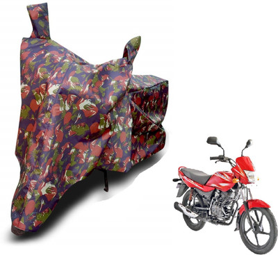 MOCKHE Waterproof Two Wheeler Cover for Bajaj(Platina 100 DTS-i, Brown)