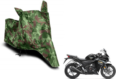 MOCKHE Waterproof Two Wheeler Cover for Honda(CBR 250R, Green)
