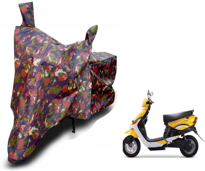 MOCKHE Waterproof Two Wheeler Cover for Indus(Yo Style, Brown)